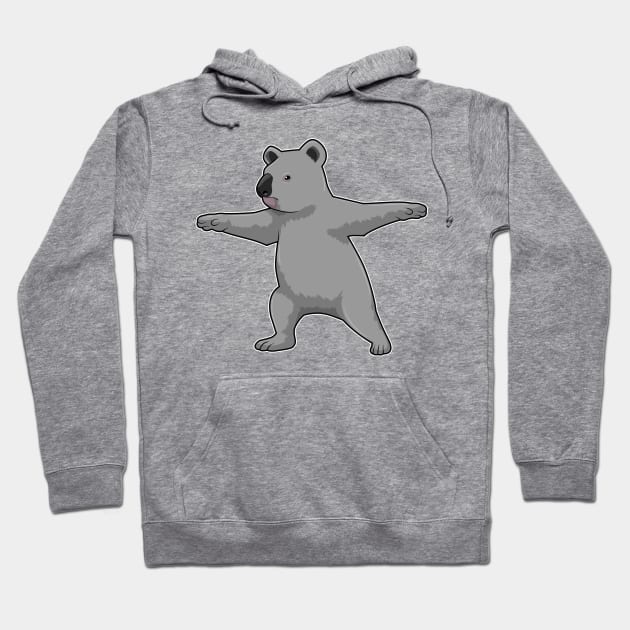 Koala bear at Yoga Fitness Hoodie by Markus Schnabel